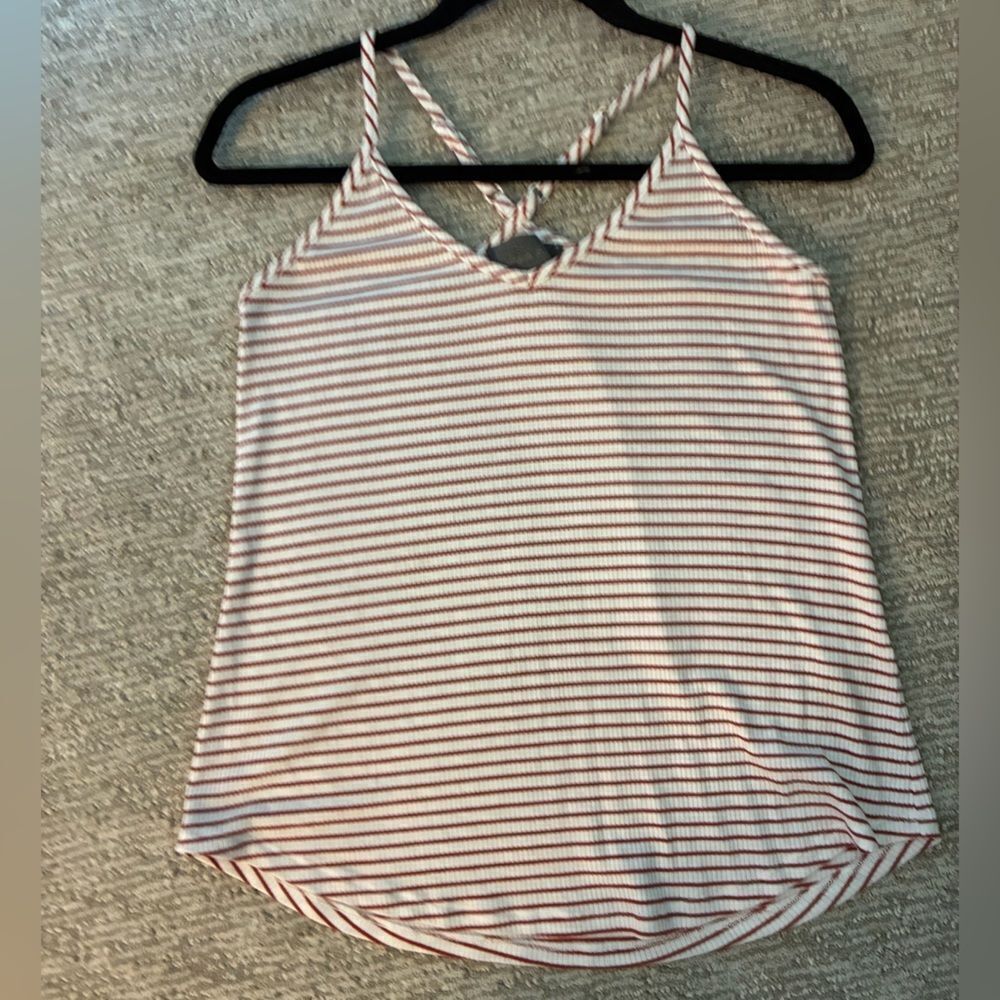 ANTHROPOLOGIE SUNDAY IN BROOKLYN Striped Tank Red White Women’s Size XS